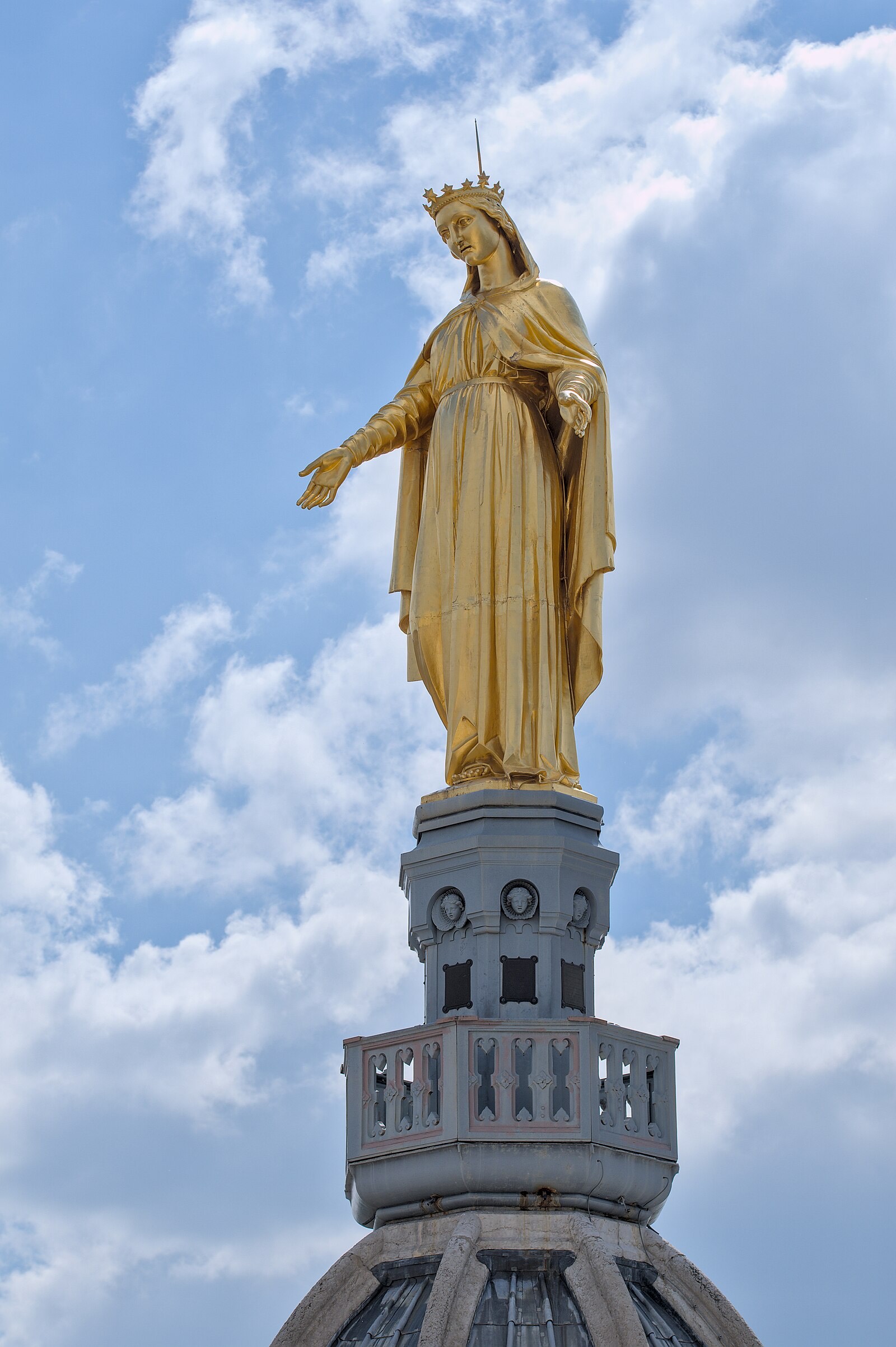 Basilica of Notre-Dame de Fourviere above Lyon.