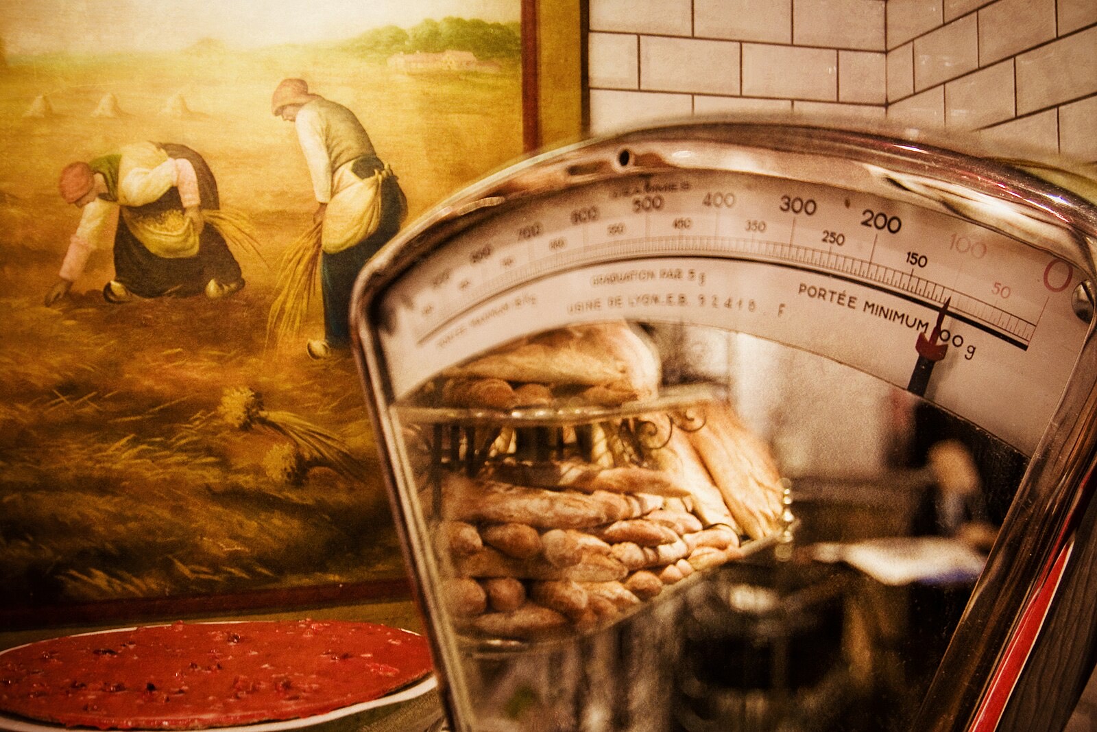 Les Halles Paul Bocuse market hall in Lyon.