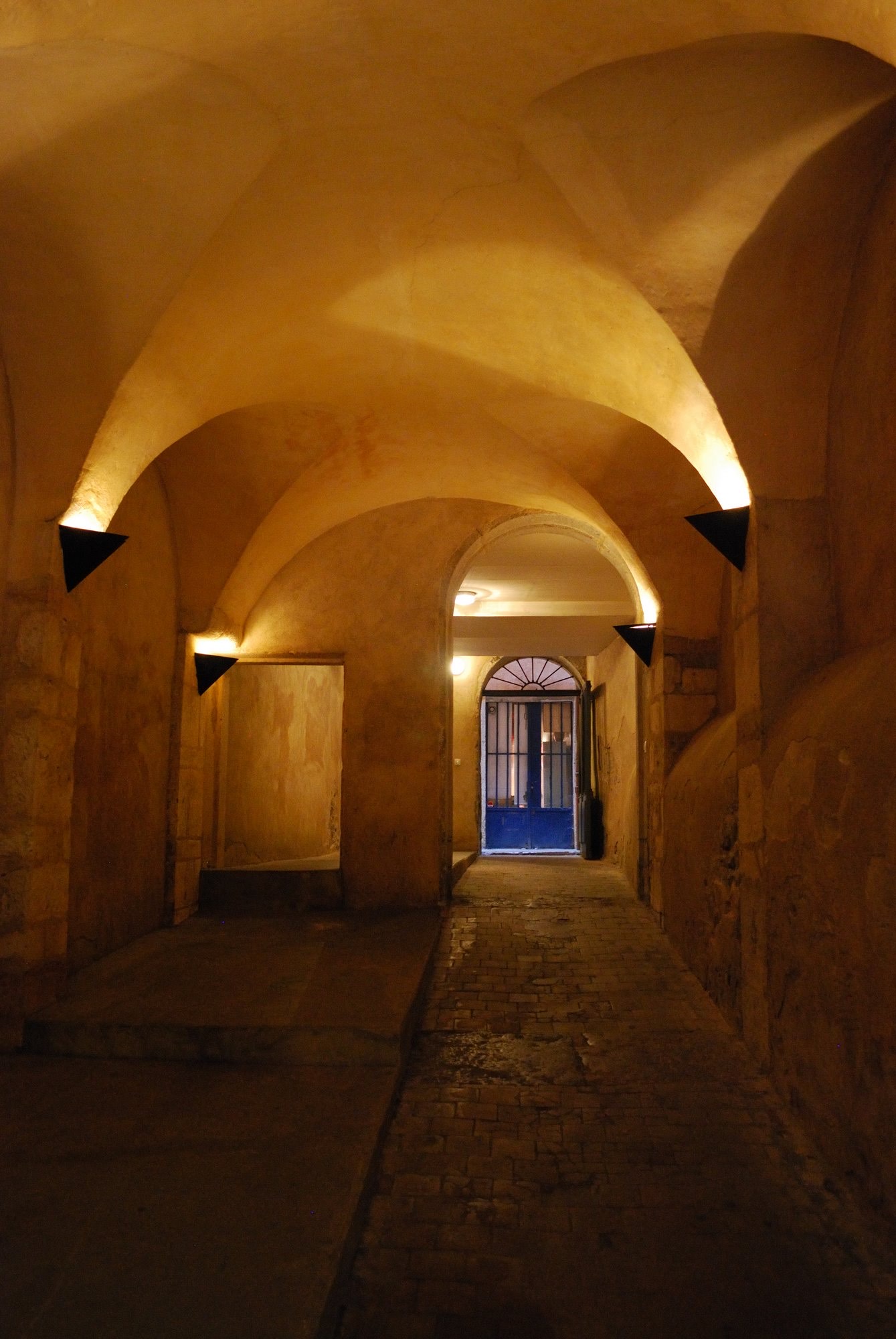 Vieux Lyon rooftops and traboules in the Old Town.